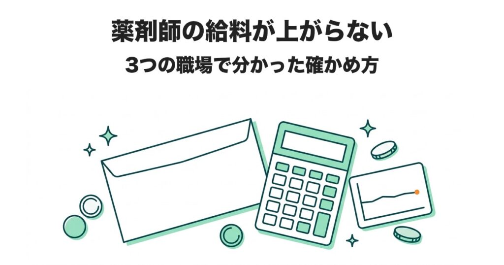薬剤師の給料が上がらない 3つの職場で分かった確かめ方
